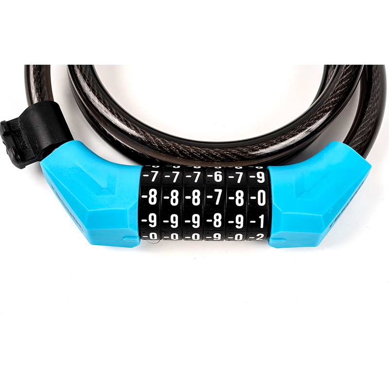 Alloy + PVC Material Salasana teräskaapelin lukitus